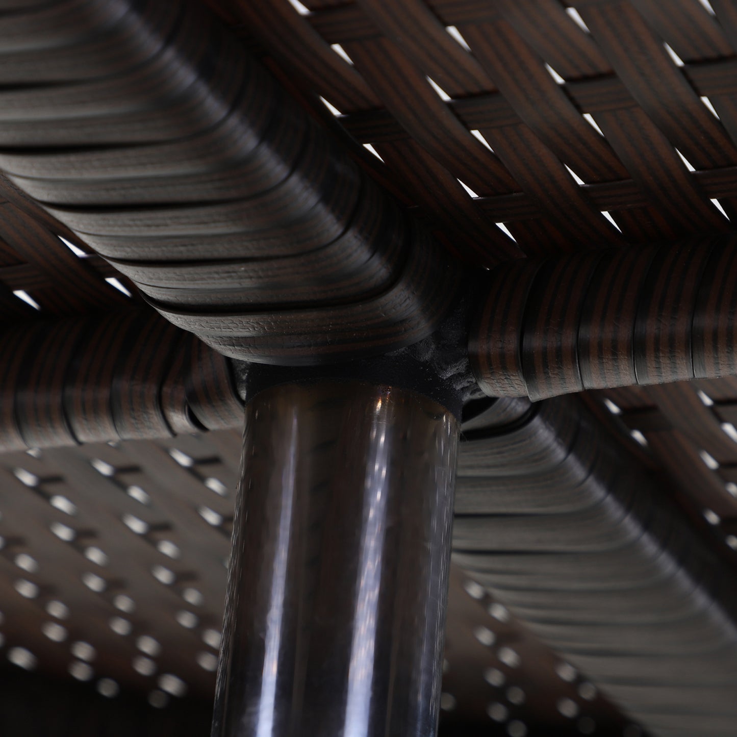 Outsunny Rattan Ice Bucket Table Beer Cooler For Outdoor Patio Party Bar Garden Brown