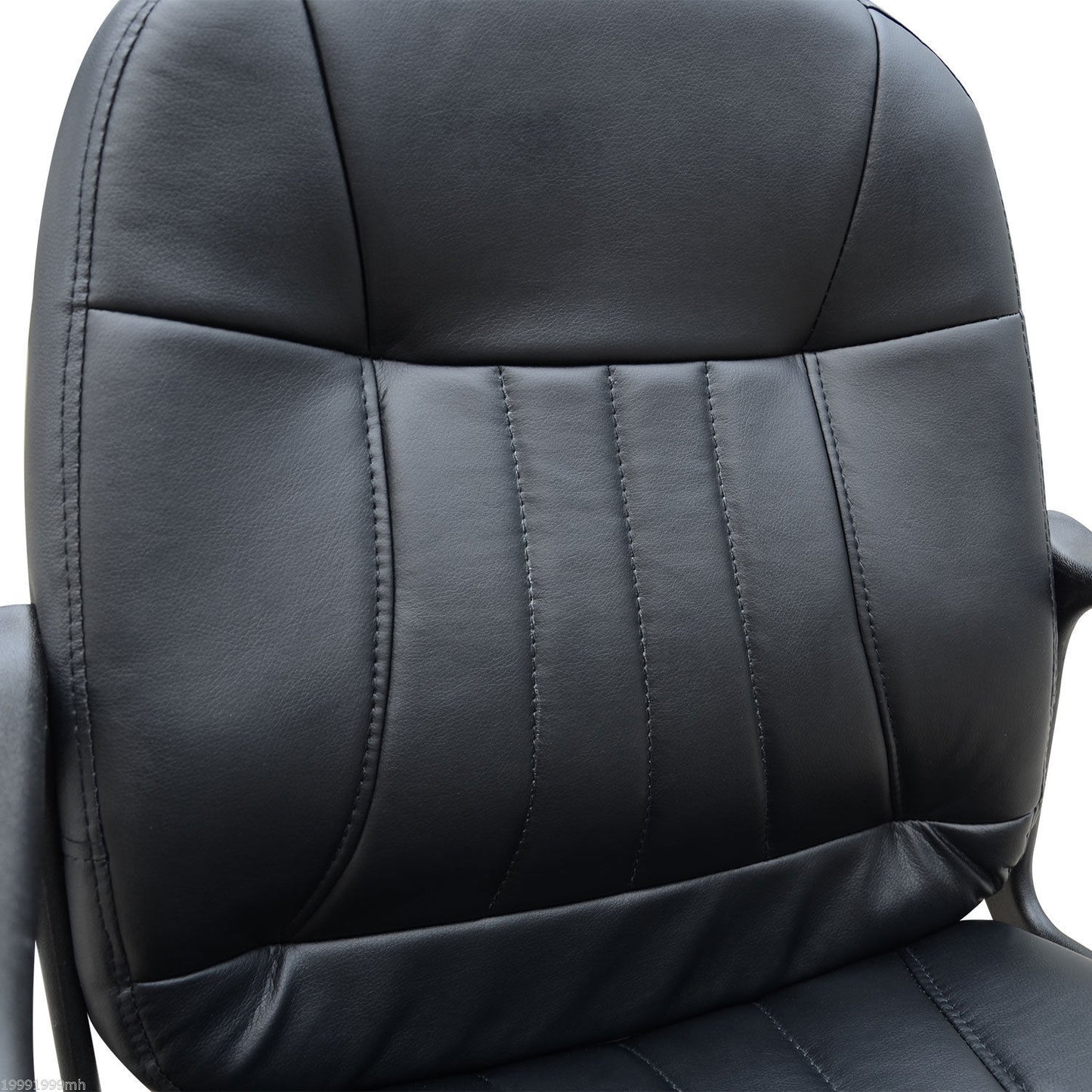 HOMCOM Swivel Executive Office Chair PU Leather Computer Desk Chair Office Furniture Gaming Seater - Black