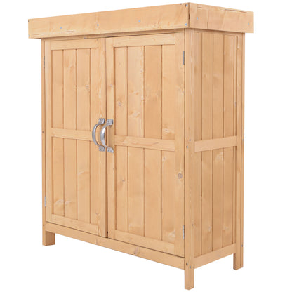 Outsunny Outdoor Garden Storage Shed, Cedarwood-Burlywood Colour