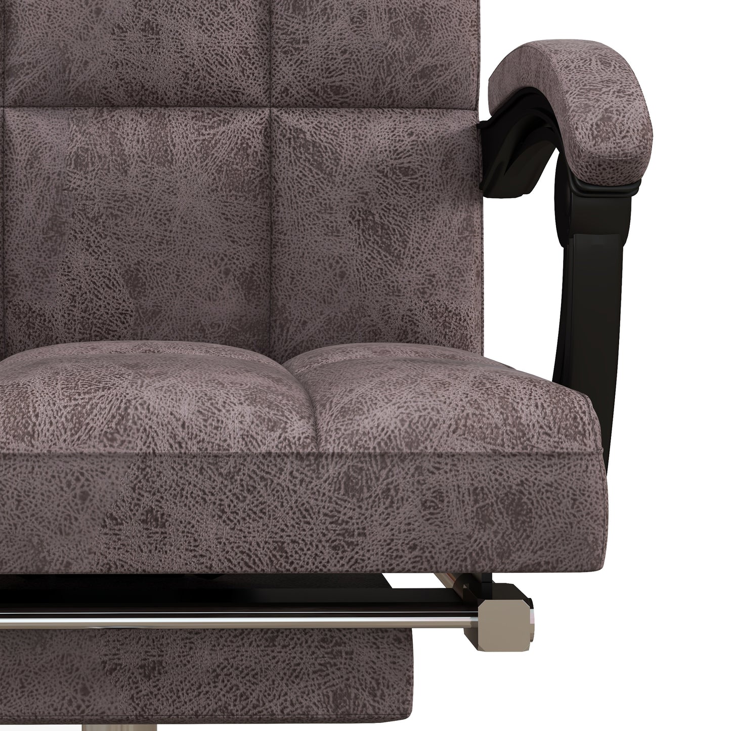 Vinsetto Executive Office Massage Chair, Microfibre Computer Chair with Vibration, Armrest, 135 Recline, Charcoal Grey