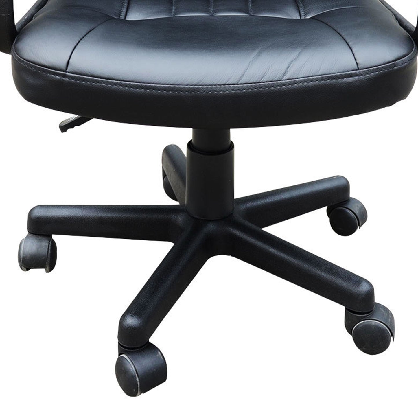 HOMCOM Swivel Executive Office Chair PU Leather Computer Desk Chair Office Furniture Gaming Seater - Black