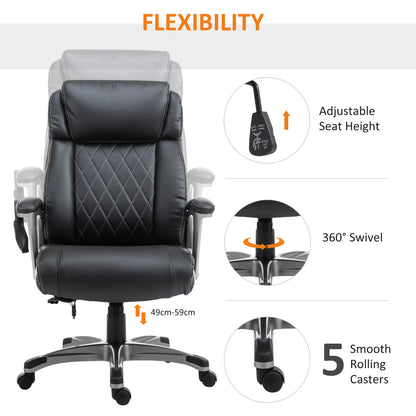 Vinsetto Executive Massage Office Chair with 6-Point Vibration, High Back, Armrests, Adjustable Height, Black