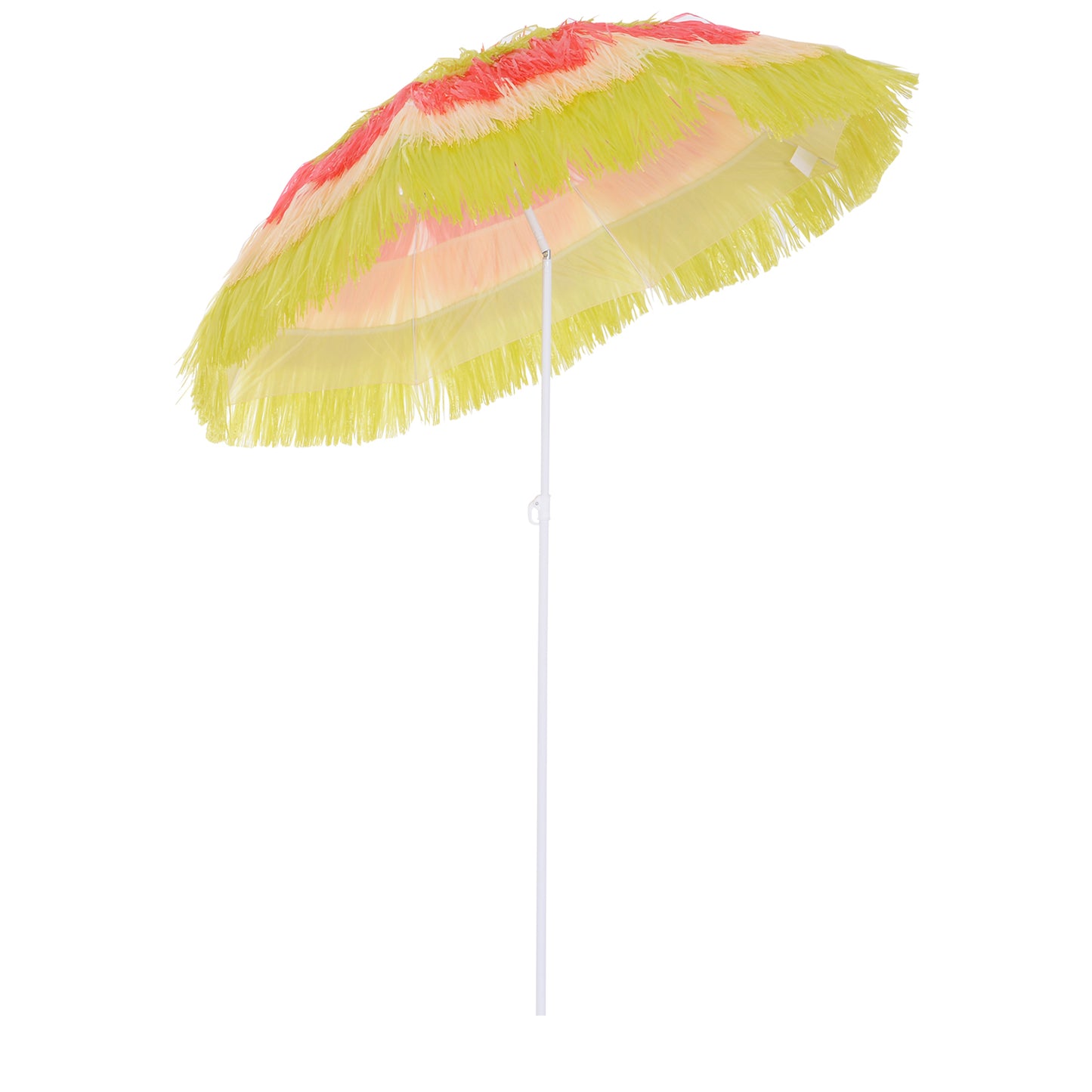 Outsunny Hawaii Beach Umbrella Foldable Parasol-Rainbow