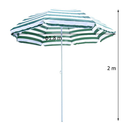 Outsunny Large 1.8m Patio Garden Beach Sun Crank Umbrella Sunshade Folding Tilt Crank Parasol New